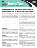 An Examination of Washington States Vehicle Impoundment Law for Motorcycle Endorsements Traffic Tech
