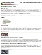 Human Environment Digest April 20 2017