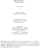 Rapid Test Methods of Bituminous Materials Final Report