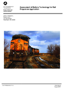 Assessment of Battery Technology for Rail Propulsion Application