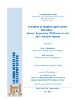 Evaluation of Adaptive Signal Control TechnologySystems Engineering SE Document and ASCTSelection Method