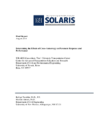 Determining the Effects of CrossAnisotropy on Pavement Response and Performance