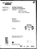 Damage tolerance assessment handbook Volume 1  introduction fracture mechanics fatigue crack propagation