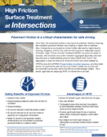 High Friction Surface Treatment at Intersections