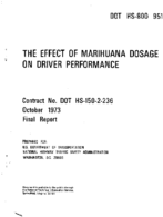 The Effect of Marihuana Dosage on Driver Performance
