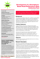 Development of a SmartphoneBased Road Performance Data Collection Tool Tech Transfer Summary