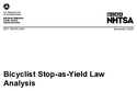Bicyclist StopasYield Law Analysis