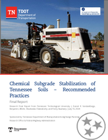 Chemical Subgrade Stabilization of Tennessee Soils  Recommended Practices