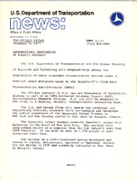 US Department of Transportation News Office of Public Affairs UMTA 6377 International Cooperation in Transit Research