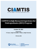 CIAMTIS Lehigh Research Experience for Undergraduates REU Program