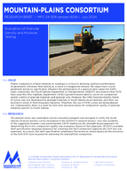 Evaluation of Granular Density and Moisture Testing Research Brief