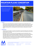 Effectiveness of Mitigation Methods and Signage in Reducing Railway Trespassing Events Brief