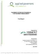 Pavement Deterioration Models for Pavement Management
