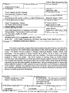 Travel Impacts of Urban Freeway Reconstruction Projects in Texas