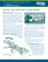 SunLine Tests HHICE Bus in Desert Climate