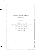 Interstate Commerce Commision Report of the Accident  Investigation Occuring on the CHESAPEAKE AND OHIO RAILWAY WALBRIDGE KY