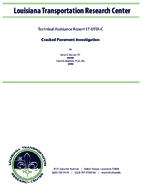 Cracked Pavement Investigation