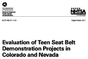 Evaluation of Teen Seat Belt Demonstration Projects in Colorado and Nevada