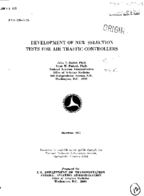 Development of new selection tests for air traffic controllers