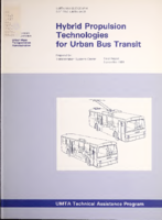 Hybrid Propulsion Technologies for Urban Bus Transit