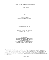 Rapid setting concrete patching study  final report