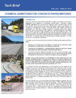 Chemical Admixtures for Concrete Paving Mixtures techbrief