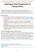 Asset Management Integration Case Study  Washington State Department of Transportation