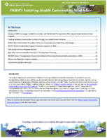 FHWAs Fostering Livable Communities Newsletter  July 2015