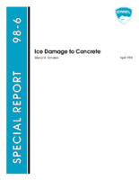 Ice damage to concrete