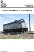 Acoustical Warning Device for Locomotive Horns