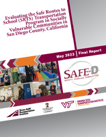 Evaluating the Safe Routes to School SRTS Transportation Program in Socially Vulnerable Communities in San Diego County California