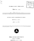Interstate Commerce Commision Report of the Accident  Investigation Occuring on the SOUTHERN PACIFIC TRANSPORTATION COMPANY ROSEVILLE CA