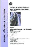Evaluation of Liquefaction Induced Lateral Spread from Recent Alaska Earthquakes