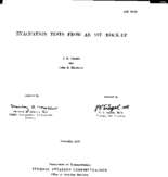 Evacuation tests from an SST mockup