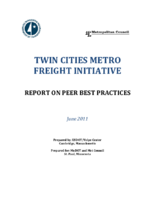 Twin Cities Metro Freight Initiative  Report on Peer Best Practices