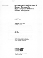Differential NAVSTAR GPS Design Concept for HarborHarbor Entrance Marine Navigation