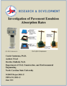 Investigation of Pavement Emulsion Absorption Rates