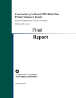 Construction of ePermitVWS Model Sites Project Summary Report Laurel Kentucky and Unicoi Tennessee