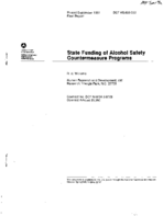 State Funding of Alcohol Safety Countermeasure Programs