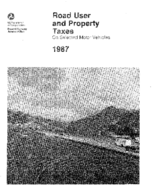 RoadUser and Property Taxes on Selected Motor Vehicles 1987