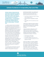 Case Study Caltrans Guidance on Incorporating Sea Level Rise