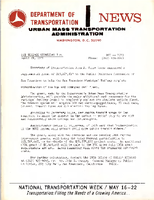 Department of Transportation News Urban Mass Transportation Administration DOT 6971