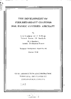 The Development of FireRetardant Coatings for Fabric Covered Aircraft
