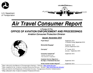 Air Travel Consumer Report November 2010