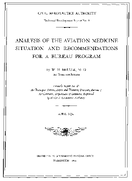 Analysis of the Aviation Medicine Situation and Recommendations for a Bureau Program