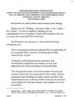 Deputy Secretary of Transportation Mortimer Downey Speeches September 1996