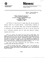 Deputy Secretary of Transportation Jim Burnley Speeches November 1985