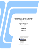 Student Work Safety Guidelines in Roadside Applications and Work Zones  Safety Guidelines for Transportation Researchers