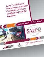 Safety Perceptions of Transportation Network Companies TNCs by the Blind and Visually Impaired