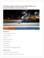 Field Demonstration of PostConsumer Waste Plastics and Ground Tire Rubber in Columbia Missouri
